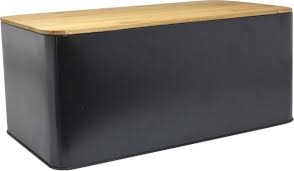 BROODTROMMEL ZWART MET PLANK ()